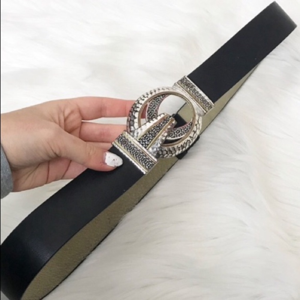 Chico’s Black leather belt